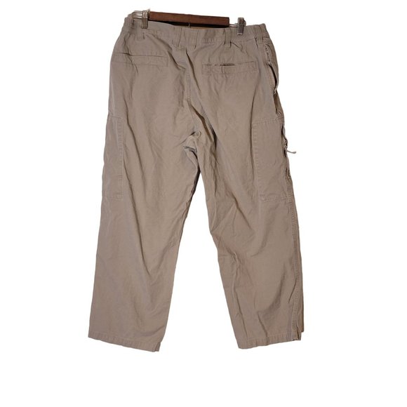 5.11 Tactile Cargo Pants Size 38X30 Elastic Waist Pockets Zip Button Closure Tan - Picture 3 of 7